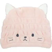 在飛比找樂天市場購物網優惠-日本 ZOOIE 速乾吸水帽系列 兒童3倍吸水乾髮帽(粉紅貓