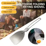 304 Stainless Steel Folding Spatula Food Turner Outdoor Camping Cooking Shovel