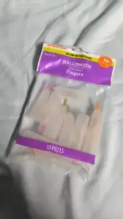 10ct Glow In The Dark Fake Fingers Party Favor New