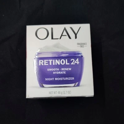 Olay Regenerist Retinol 24 Night Moisturizer Fragrance Free 48 gr (1.7 Oz) NWOB