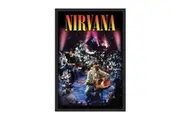 Nirvana Unplugged Framed Poster (Multicoloured) (35cm x 45cm x 1.7cm)