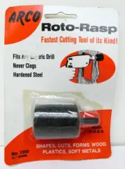 Vintage ARCO Roto-Rasp for Electric Drills No.1250 3/4" Diam. 1.5"Long USA NOS