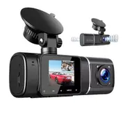 Dual Lens Dash Cam Front and Inside Car Camera 1080P IR Night Vision