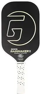 GAMMA Rainmaker Pickleball Paddle – Lightweight, Large Sweet Spot, Microbead Carbon Fiber Face for Increased Spin & Control, Customizable Swing Weight, 16mm & Available in 6 Colors