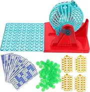 Milisten Bingo Game Set with Cage and Handheld Machine for Family Gatherings Design for Promotes Bonding and Skill Development for Fun Party Games
