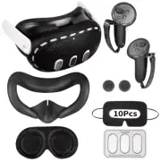7In1 VR Accessories Kits for Meta Quest 3 Silicone Protective Cover VR Headset L