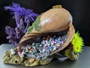 Pretty Conch Shell Aquarium Decoration, 6 x 5 inch, NWT