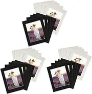 TEHAUX 3sets Classic Picture Frame Matting Versatile Wall Decor Mats Artwork Mats Easy Setup 8pcs*3