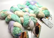 Full Bag of 5 NEK Handdyed75% Merino 25% Nylon Matched Hanks May Flowers