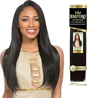 Sensationnel Empire yaki human hair - tangle free weaving for quick weave and sew in styles for faux highlights - 1 pack (12 inch, 613 BLONDE)