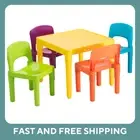 5 PIECE Table and 4 Chair Sets Colourful Kids & Toddler Play Learning Furniture