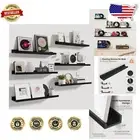 Elegant 24-Inch Wall-Mounted Picture Ledge Shelf - Set of 6 for Maximum Storage