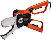 BLACK+DECKER Alligator Powered Lopper 550 W with Chainsaw Cutting Performance in Fully Enclosed Bar and Chain GK1000-GB