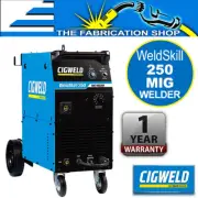 Cigweld WeldSkill 250 MIG Welder + Tweco Torch, Argon Regulator 15 Amp W1004500