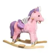 Pink Rocking Unicorn With Sound from Tates Toyworld