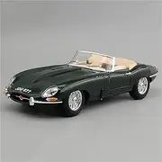 Finished Scale Model 1:18 for Jaguar E-Type Retro Convertible Sports Car Alloy Car Model Static Miniature Vehicle Model Decoration Presents Ornaments(Cabriolet)