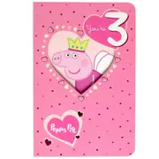 Sweet Peppa Pig Fairy 3rd Birthday Card