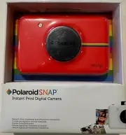 NEW Zink Polaroid Snap Instant Print Digital Camera, Red w/Twin-Pack (20 Sheets)