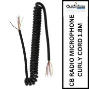 CB UHF Radio 4WD Truck Microphone Lead Curly Cord Comms Cable 5 Core 1.8M