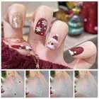 Xmas Nail Charms Christmas Snowflake Nail Decals Lady
