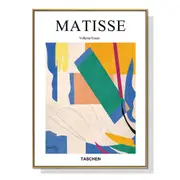 50Cmx70cm Abstract Colour By Henri Matisse Gold Frame Canvas Wall Art