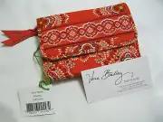 Vera Bradley PAPRIKA Euro WALLET Tri-Fold COIN for PURSE Tote BACKPACK Bag NWT