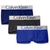 在飛比找遠傳friDay購物優惠-【Calvin Klein】2018男時尚彈力纖維藍黑色四角