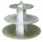 NEW Cupcake Stand Silver 3 Tier Cake Decorating Cake Baker