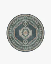 185' Round | Machine Washable Runner Rug | Kid & Pet Friendly | Indoor Rug | Rayne Soft Navy Rug | Ruggable