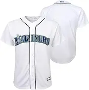 OuterStuff Seattle Mariners MLB Kids Youth 8-20 White Home Team Jersey