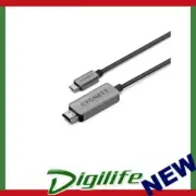 Cygnett Unite 8K USB-C to HDMI Cable (2.5M)- Black (CY4545CHDMI),Works with MacB