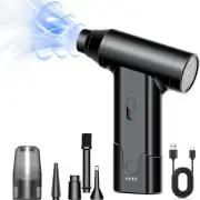 110000RPM Electric Air Duster Brushless Motor Portable Mini Stepless Speed Rechargeable Air Blower for PC Car Home Keybo