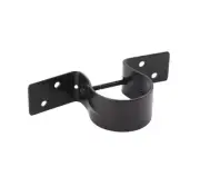 2 3/8" Powder Coated Black Pipe Grip Fence Brackets (Pack of 5)