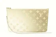 Louis Vuitton Monogram Khaki Sunset Neverfull Pochette MM/GM Wristlet Pouch