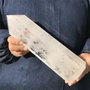 4.97LB Natural Clear Quartz Obelisk Crystal Point Wand Tower reiki healing