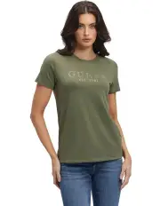 [Guess] 1981 Short Sleeve Crystal Easy Tee in Lichen Leaf