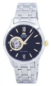 Orient Black Open Heart Dial Stainless Steel Automatic FAG03002B0 50M Mens Watch