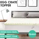 Queen Egg Crate Convoluted High Density Topper Mattress Protector Underlay 5CM