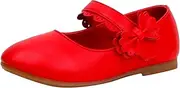 [Dinglong] Summer Girls Mary Jane Shoes Girls' Flats Ballerina Flats Shoes Back to School Princess Wedding Party Shoes