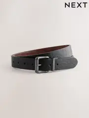 Black Casual Reversible Belt (AT0742) | $25