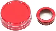 Knob Ring Cover,Fit For, A B E CLA GLA GLE GLK ML GL C Class W204 AMG Car Multimedia Control Knob Cover Volume Trim Dashboard Knob Ring(Red)