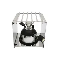 在飛比找ETMall東森購物網優惠-迷你瓦斯爐法式精彩爐+架 咖啡加熱爐防風瓦斯爐精彩爐架虹吸壺