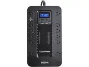 CyberPower Ecologic EC850LCD 850 VA 510 Watts 12 Outlets UPS