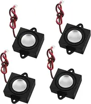 Angoily 4pcs Portable Multimedia Speaker with Amplified Sound Versatile Connectivity for Desktop Computers Compact Design for Home Audio Accessories