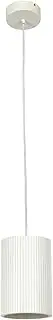 Beacon Lighting Cedar 1 Light Large Cylinder Pendant in White