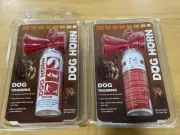2 Dog Horns Air Horn - Training Tool and Attack Deterrant Brand New Sealed.