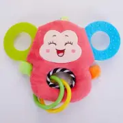 HAPPY MONKEY 0-3 Y Baby Rattles Hand Bell Toy Animals Plush Baby Rattle2953