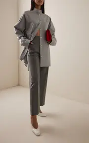 [Marie Adam-Leenaerdt] Classic Cropped Wool Trousers