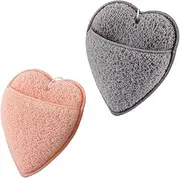2pcs Face Cleaning Puff Exfoliating Makeup Removal Sponge Small Lightweight Easy to Store