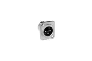 PD5340 3 Pin Panel XLR Plug ( Ac3mdz) Square Metal